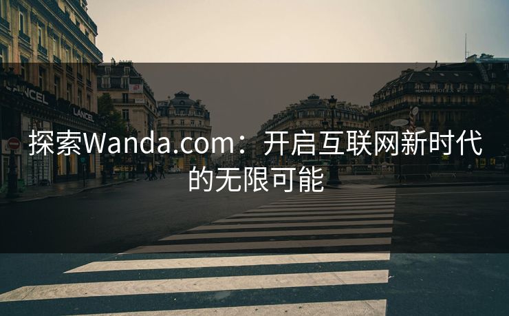 探索Wanda.com：开启互联网新时代的无限可能